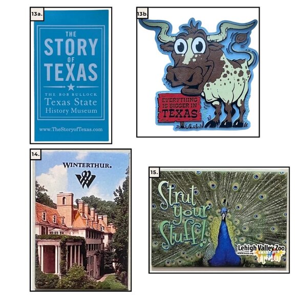 Kitschy Assorted Decorative Refrigerator Magnets - Cute Fun Decor Gifts - Picture 5 of 6